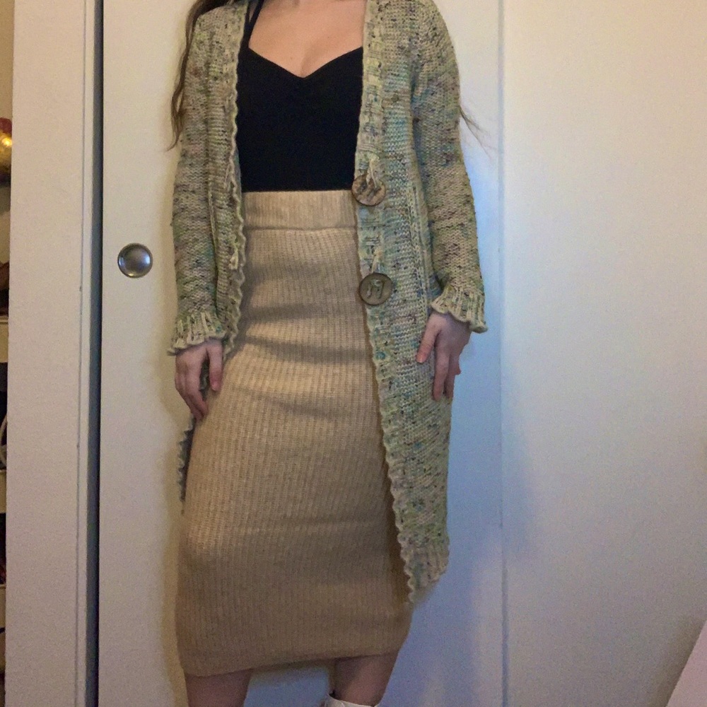 Long Knit Cardigan